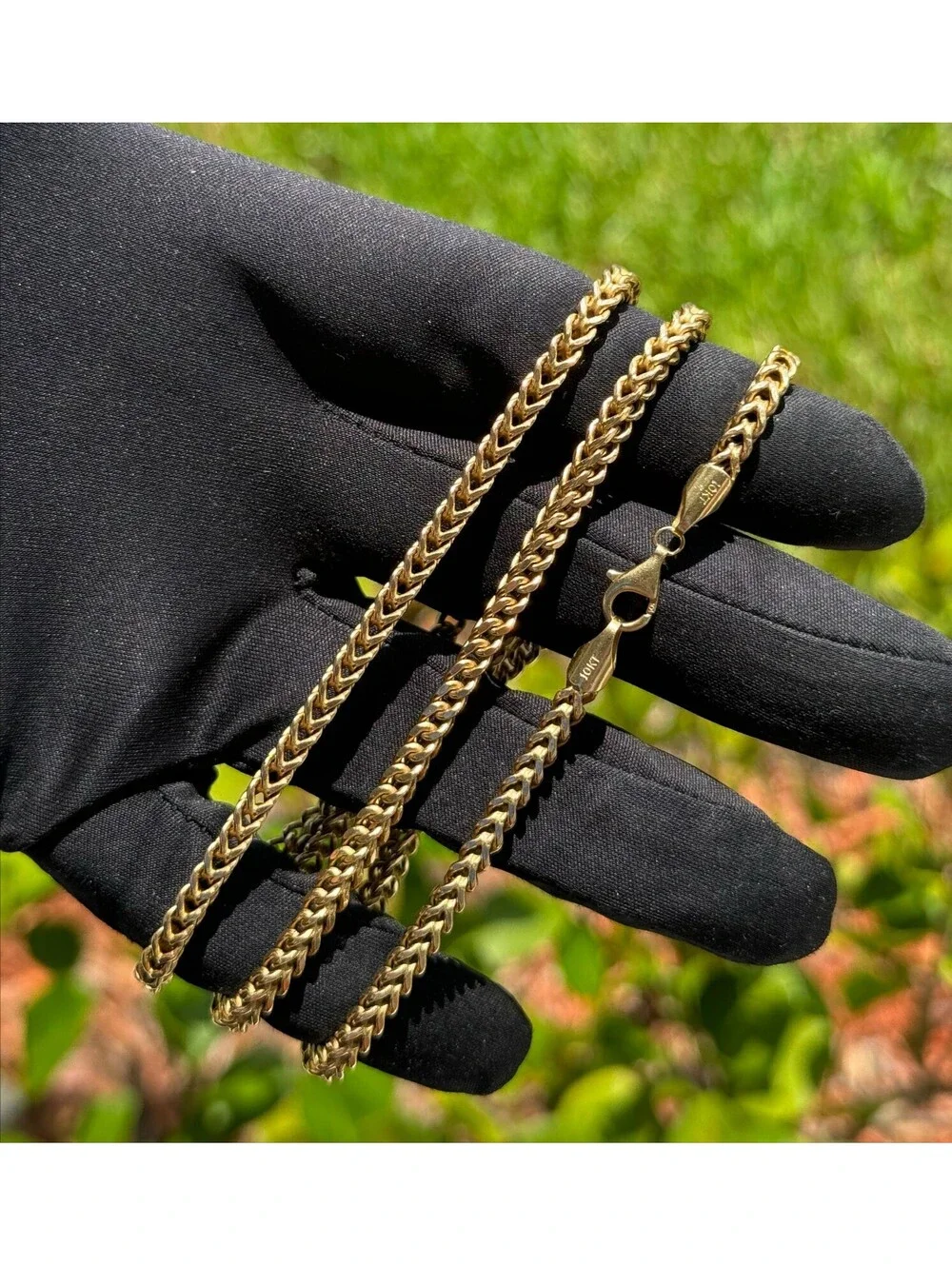 Jewelry 10k Yellow Gold Franco link 26.50” Chain necklace 18.30 grams 4.00mm